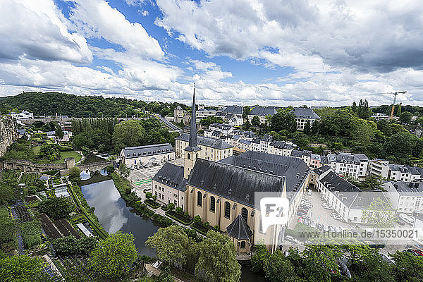 View over the old quarter of Luxembourg, UNESCO World Heritage Site, Luxembourg, Europe