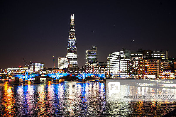 The Shard at night London England United Kingdom Europe