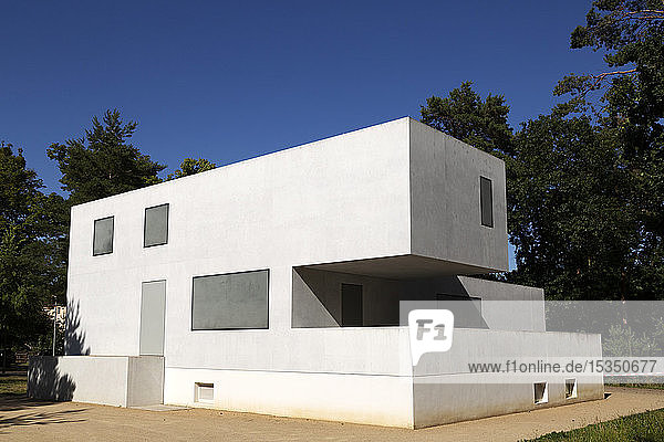 The Gropius House one of the Bauhaus Masters' Houses designed by Walter Gropius in Dessau Saxony Anhalt Germany Europe