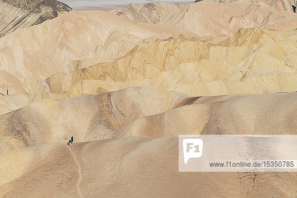 Zabriskie Point im Death Valley National Park  Kalifornien  Vereinigte Staaten von Amerika  Nordamerika