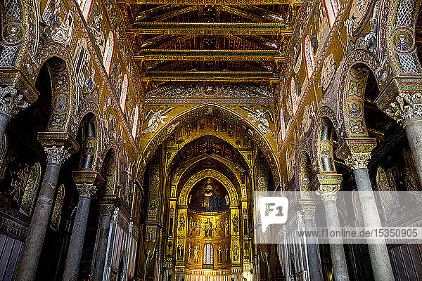 Santa Maria Nuova Cathedral  Monreale  Sicily  Italy  Europe