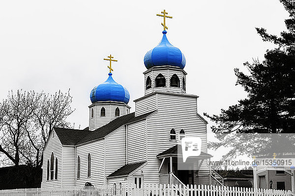 Russisch-orthodoxe Kirche  Kodiak  Alaska  Vereinigte Staaten von Amerika  Nordamerika
