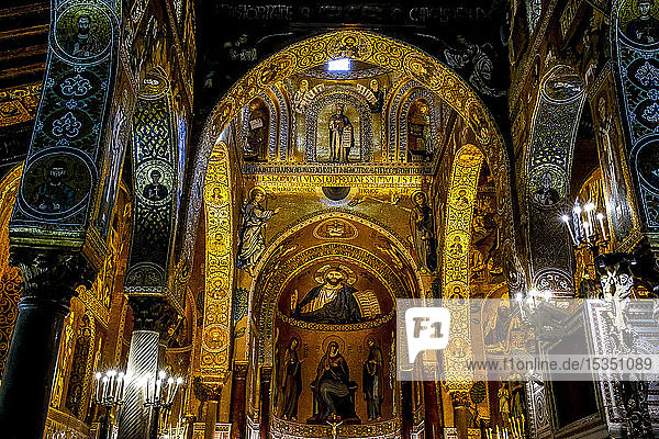 Palatinische Kapelle  Palermo  Sizilien  Italien  Europa