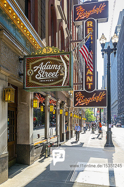 Außenansicht des Berghoff Restaurants  Downtown Chicago  Illinois  Vereinigte Staaten von Amerika  Nordamerika