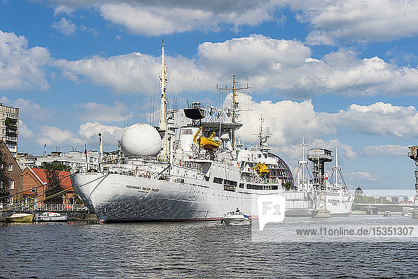 Exhibition ship in the World Ocean Museum Kaliningrad Russia Europe