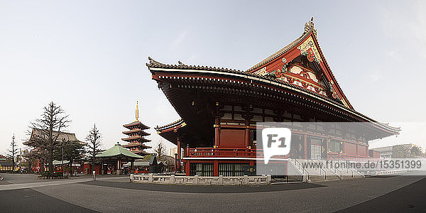 Senso-ji temple  an ancient Buddhist temple in the Asakusa district of Tokyo  Japan  Asia