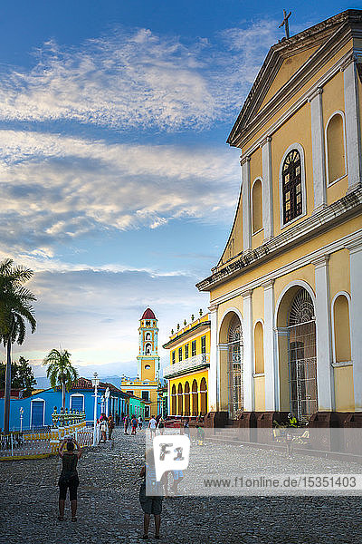 The Church of the Holy Trinity in Plaza Major in Trinidad  UNESCO World Heritage Site  Trinidad  Cuba  West Indies  Caribbean  Central America