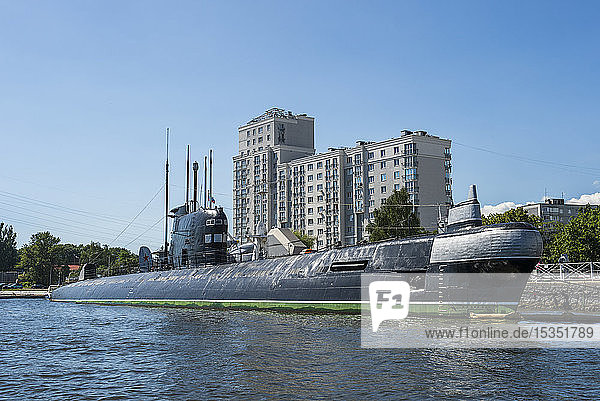 B 413 submarine in the World Ocean Museum Kaliningrad Russia Europe