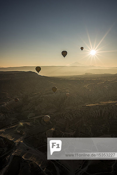Heissluftballon Ã?ber GÃ¶reme  Kappadokien  TÃ?rkei