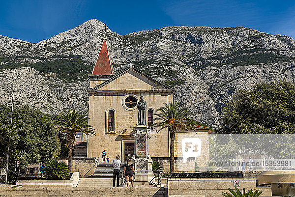 Markuskirche im Stadtzentrum von Makarska  Makarska Riviera; Makarska Dalmatien  Kroatien