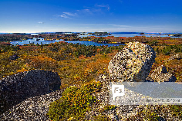 Coastal Wilderness With A View Of Rogue's Roost Inlet And The Village Of Prospect In The Distance Nova Scotia