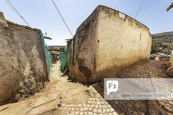 Straßenszene in Harar Jugol  der befestigten historischen Stadt; Harar  Region Harari  Äthiopien