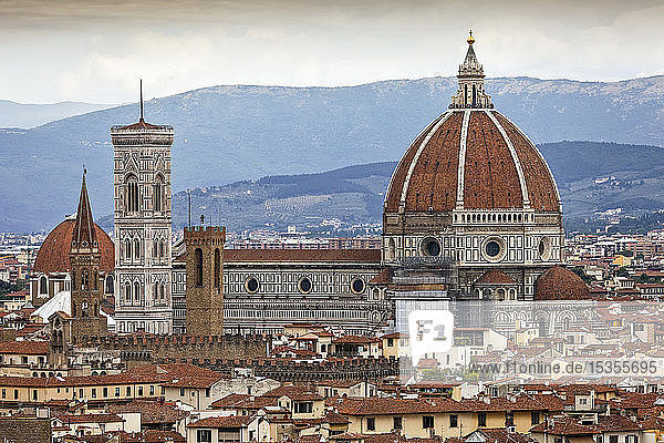Ansicht von Florenz  einschließlich der Kathedrale von Florenz; Florenz  Italien