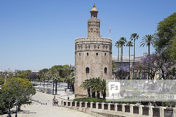 Goldturm Torre del Oro Sevilla Andalusien Spanien Europa