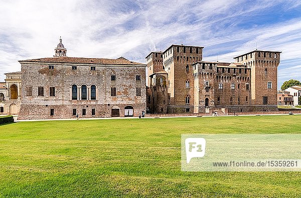 Rustica and Castello San Giorgio of Palazzo Ducale  Mantua  Lombardy  Italy  Europe