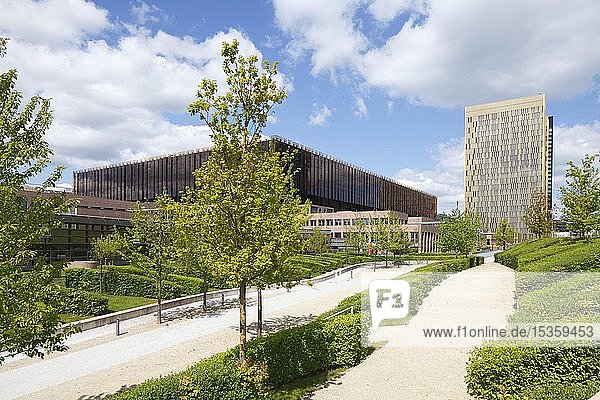Gebäudekomplex des Europäischen Gerichtshofs  EU-Gebäude  Kirchberg Centre  Luxemburg-Stadt  Luxemburg  Europa