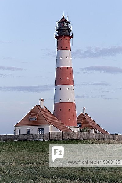 Westerhever Lighthouse  Schleswig-Holstein  Germany  Europe