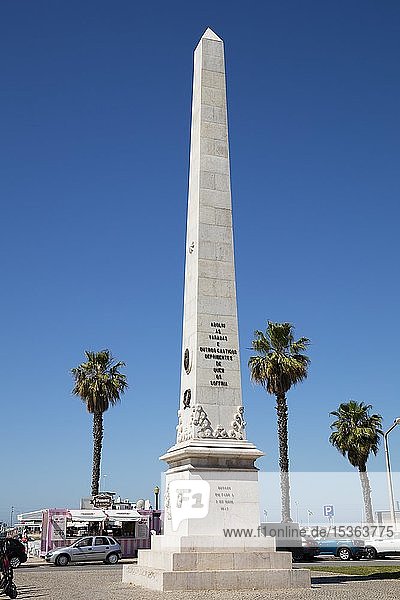 Ferreira d'Almeida  Obelisk  Faro  Algarve  Portugal  Europa