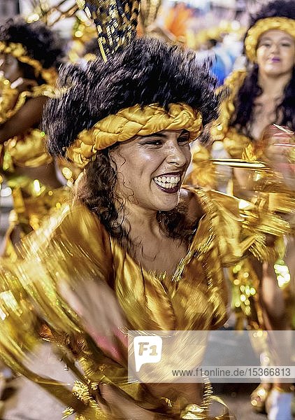 Samba Dancer at the Carnival Parade in Rio de Janeiro Brazil South America
