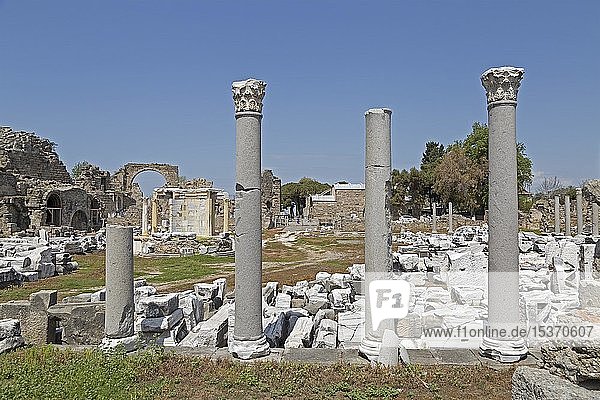 Ruine der Agora Therme  Side  Provinz Antalya  Türkei  Asien