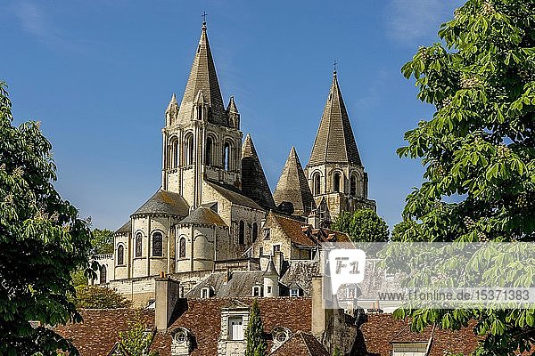 Stiftskirche Saint-Ours  Loches  Departement Indre-et-Loire  Centre-Val de Loire  Frankreich  Europa