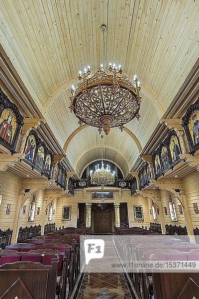 Innenraum  Rumänisch-Orthodoxe Kirchengemeinde  Parohia Buna Vestire  München  Oberbayern  Bayern  Deutschland  Europa