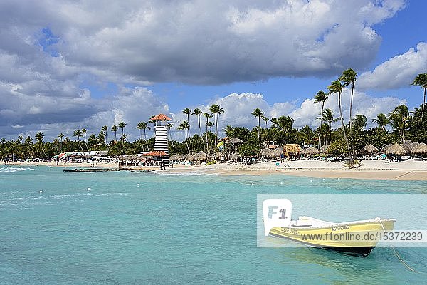 Boot  Strand Dominicus  Bayahibe  Dominikanische Republik  Mittelamerika