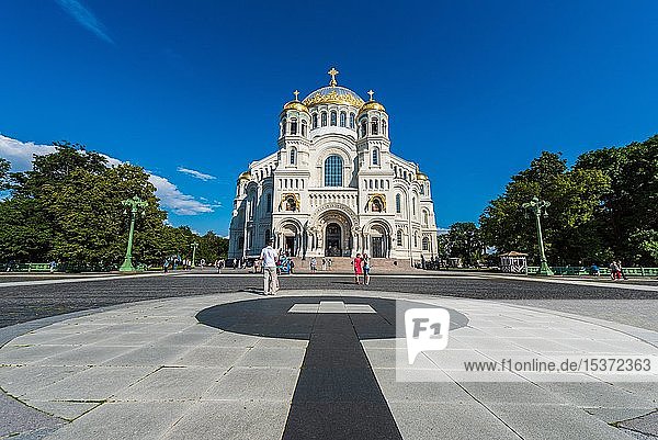 Kathedrale der Marine in Kronstadt  Sankt Petersburg  Russland  Europa