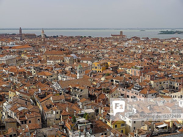View of the roofs of Venice  Veneto and Italy