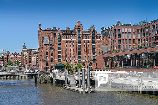 Historische Backsteinbauten am Magdeburger Hafen  Elbtorquartier  Hafencity  Hamburg  Deutschland  Europa