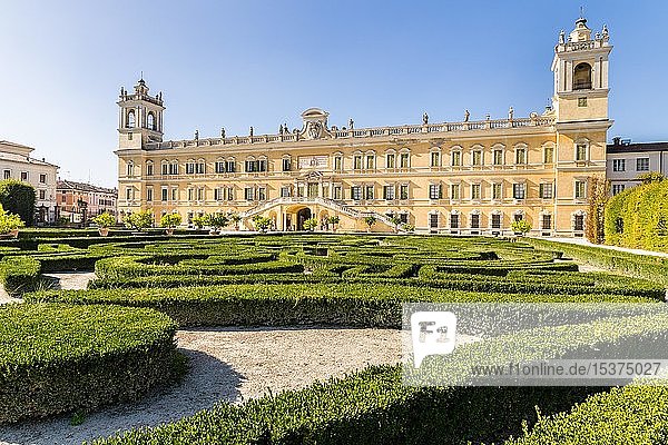 Castle Reggia di Colorno with baroque garden  Colorno  Province of Parma  Emilia-Romagna  Italy  Europe