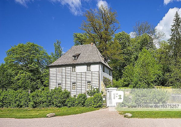 Goethes Gartenhaus im Park an der Ilm  UNESCO-Weltkulturerbe  Weimar  Weimar  Thüringen  Deutschland  Europa