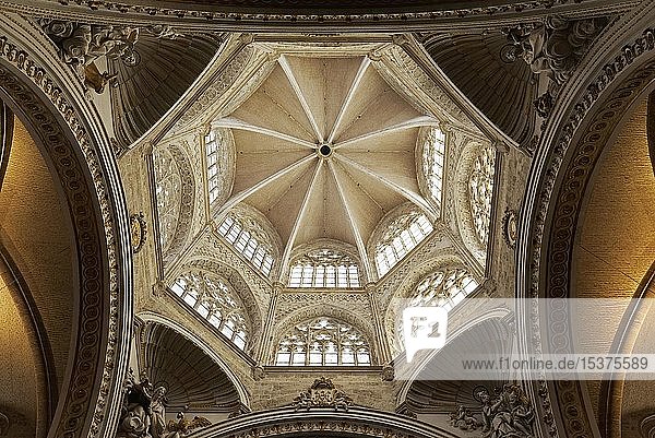 Dome of the Cathedral of Valencia  Valencia  Spain  Europe