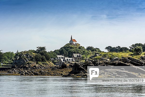 Ile de Brehat, Kapelle Saint MichelIle de Brehat, Blick auf die Insel, Department Cotes-d'Armor, Bretagne, Frankreich, Europa