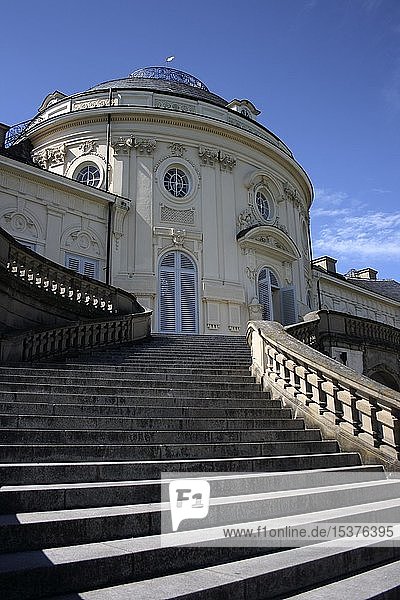 Treppe zur Nordseite  Schloss Solitude  Stuttgart-West  Stuttgart  Oberschwaben  Baden-Württemberg  Deutschland  Europa