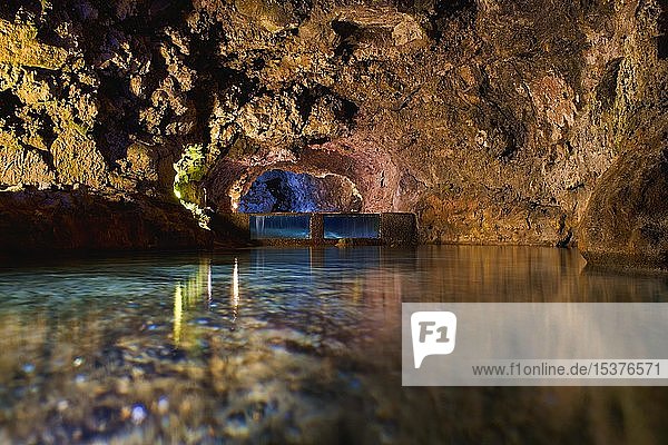 Lavahöhlen Grutas de Sao Vicente Sao Vicente Madeira Portugal Europa