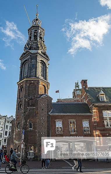 Mint Tower  Munttoren  Amsterdam  Nordholland  Niederlande