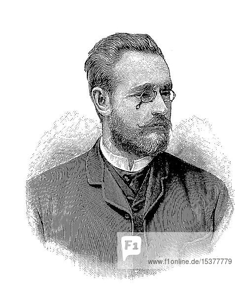 Carl Auer von Welsbach  auch bekannt als Carl Auer  Freiherr von Welsbach (1. September 1858  4. August 1929)  österreichischer Wissenschaftler und Erfinder  1879  historischer Holzschnitt  Deutschland  Europa