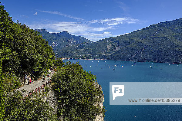 Italy  Trentino  Lake Garda  Riva del Garda and Torbole