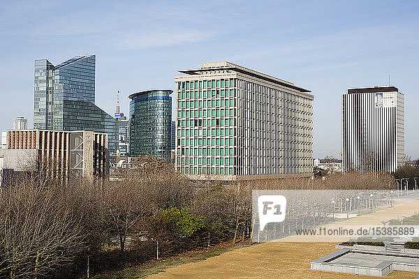 Belgien  Brüssel  Bürogebäude  Blick vom Place du Congres
