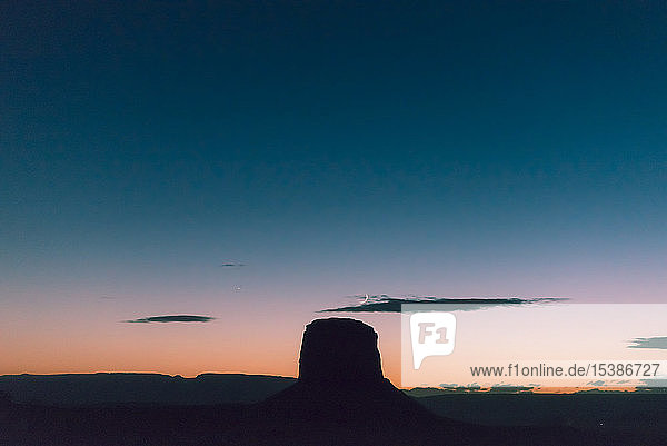 USA  Utah  Navajo-Nation  Monument Valley bei Nacht