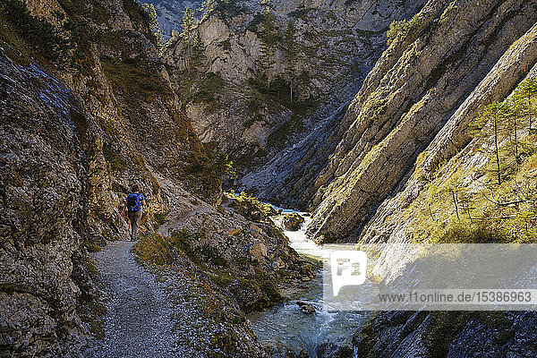 Österreich  Tirol  Karwendelgebirge  Gleirschklamm  Gleirschbach