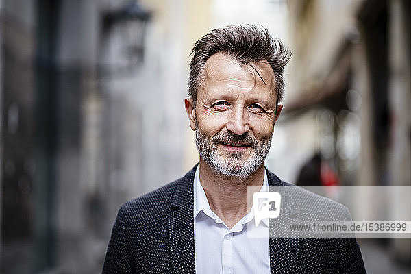 Portrait of mature businessman with greying beard