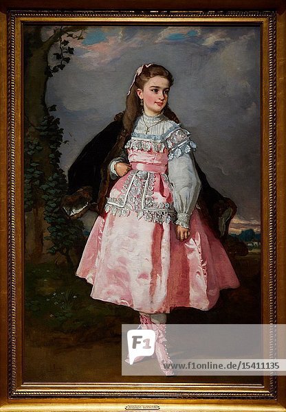 'Concepción Serrano  later Countess of Santovenia'  1871  Eduardo Rosales Gallinas  Prado Museum  Madrid  Spain  Europe