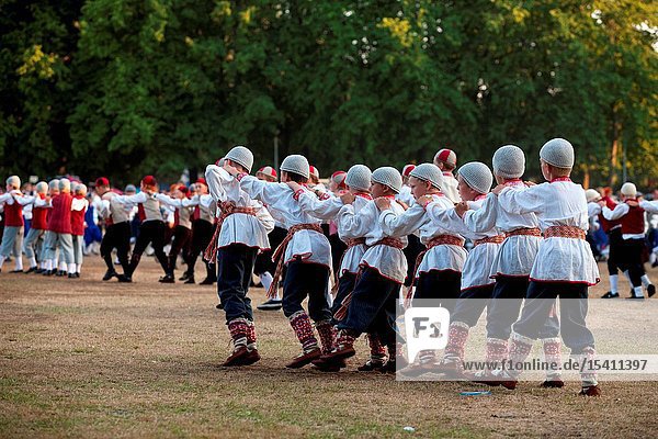 Dancers at the Song and Dance Festival in 2011