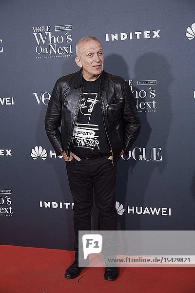 Jean Paul Gaultier attends 'Vogue Who's On Next' Madrid Photocall at Gran Maestre Theatre on May 23 2019 in Madrid Spain