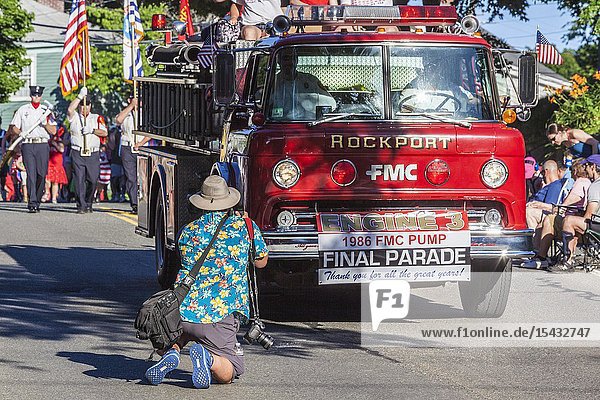 USA Massachusetts Cape Ann Gloucester Horrible Parade.