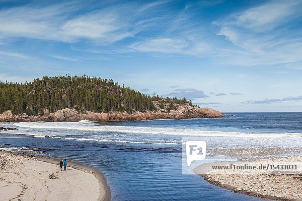 Canada Nova Scotia Cabot Trail Cape Breton HIghlands National Park Black Brook Beach.