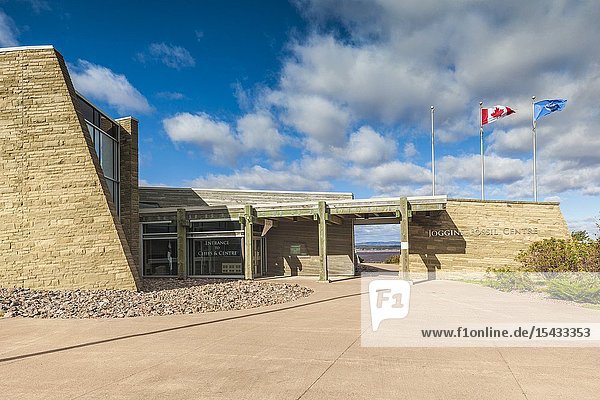Canada Nova Scotia Joggins Joggins Fossil Cliffs UNESCO World Heritage Site Joggins Fossil Centre exterior.