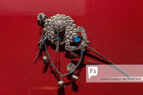 Spanish-Peruvian colonial jewelry Art Museum of Lima Lima Peru..